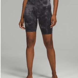 Women's Black Tie-Dye Shorts